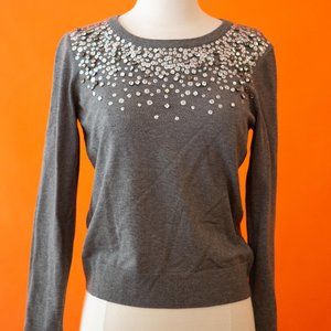 Milly grey gemstone pull over in size M